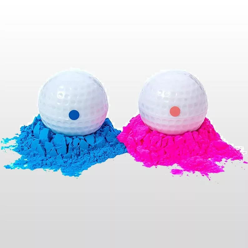 Gender reveal golf balls